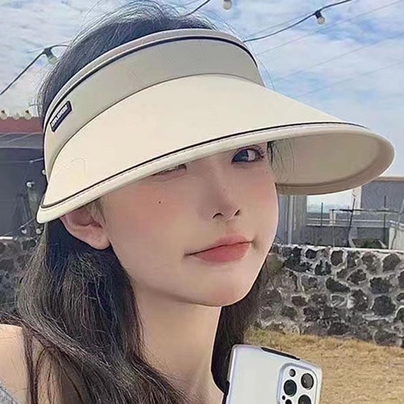 CÓ SẴN - Mũ rộng vành thời trang nón nữ nửa đầu chống nắng chống UV năng động trẻ trung, mũ chống nắng YR