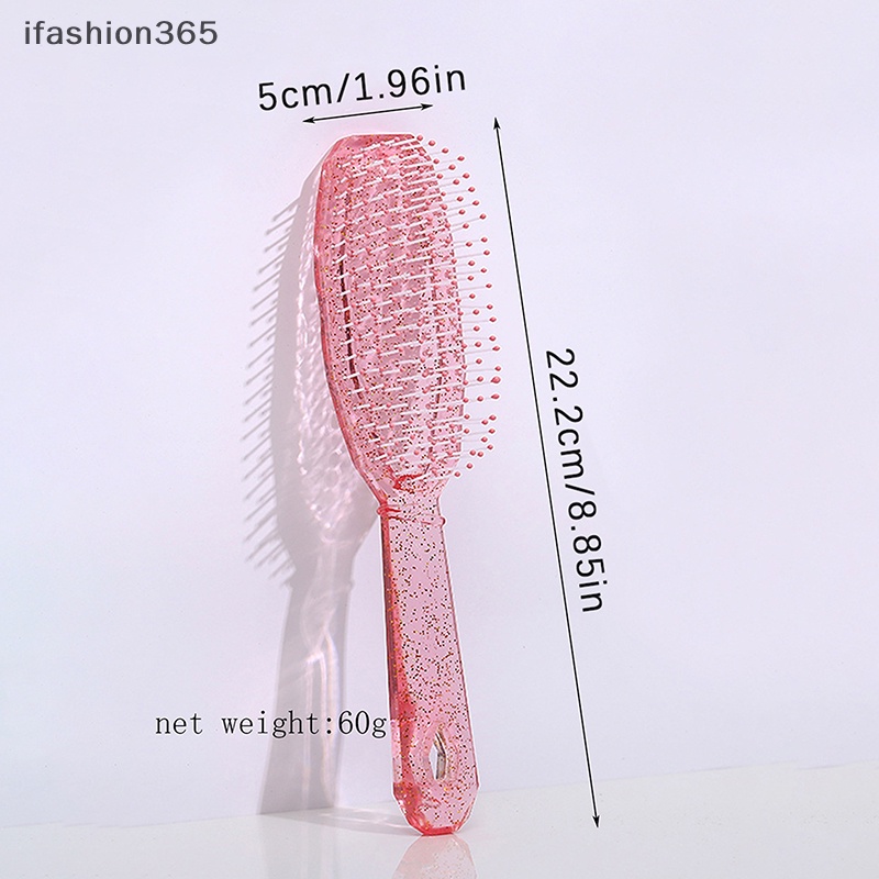 Lược Chải Tóc 8 Hàng Tạo Kiểu Tóc Xoăn Thẳng Mát Xa Da Đầu Dành Cho Nữ ifashion365