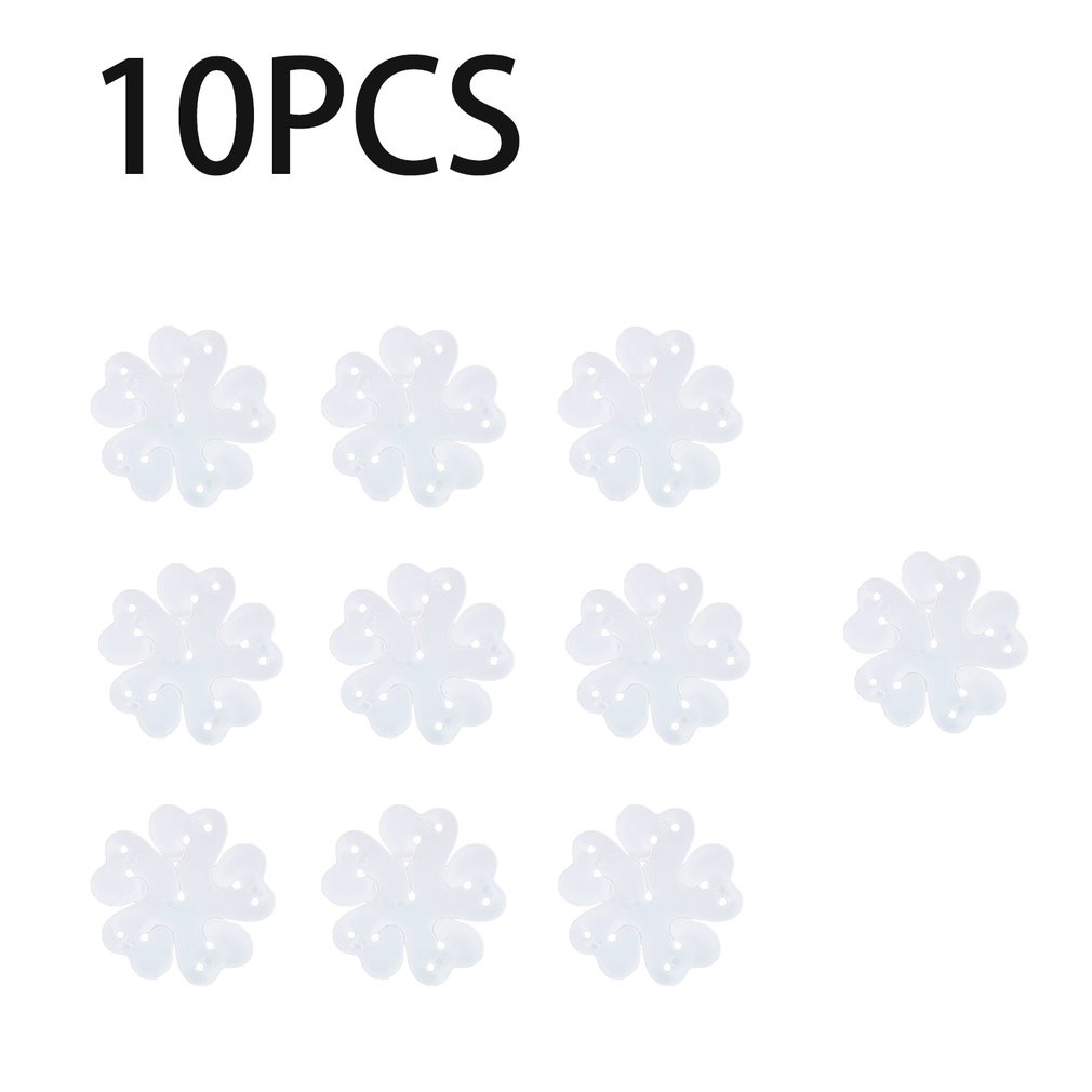 =Christmas=10pcs Balloon Clips Plum Blossom Shape Arch Holder for Party Wedding Supplies