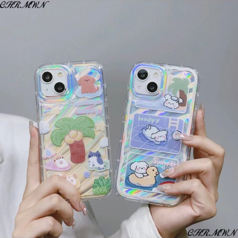 Ốp Điện Thoại Mềm Trong Suốt In Hình Cún Bơi Lội Dễ Thương Cho Iphone XR XiPhone12PRO147PLUS8 / Apple ADH5