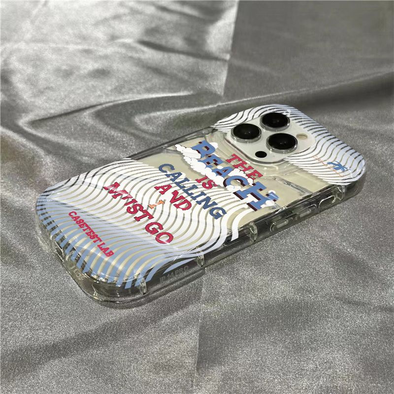 Ốp Điện Thoại Mềm Trong Suốt In Chữ Tiếng Anh Dễ Thương Cho Iphone 14Promax 1312 / 11 7 / 8plus xr / sins QKQX