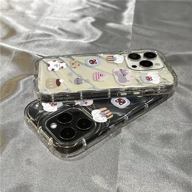 Ốp Điện Thoại Mềm Trong Suốt In Hình Mèo Hoạt Hình Dễ Thương Cho iPhone14promax 1312 / 11 7 / 8plus xr /ins AJM8