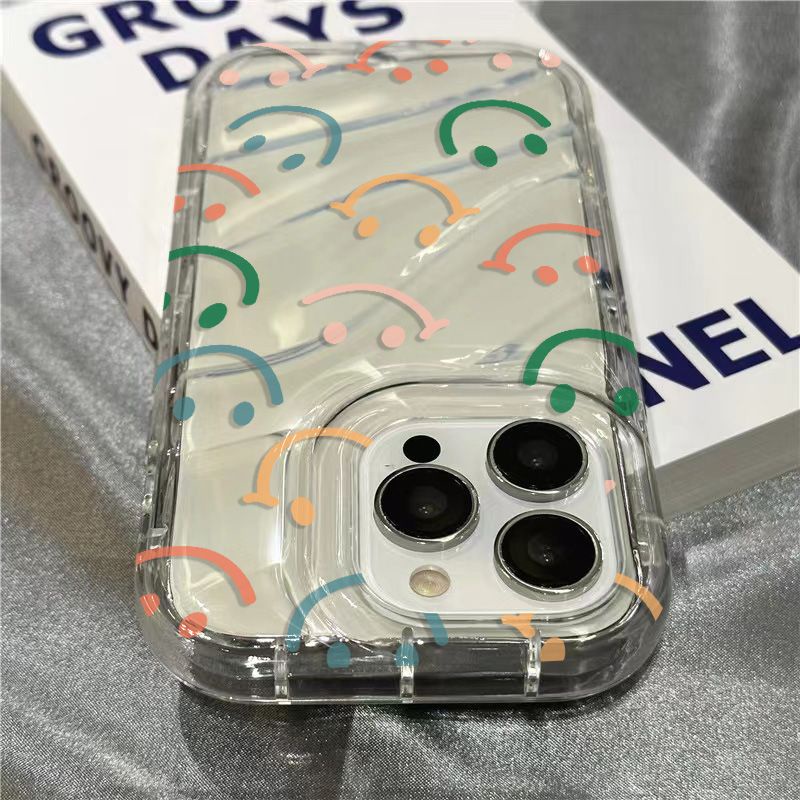 Ốp Điện Thoại Mềm / Trong Suốt In Hình Mặt Cười131211Ốp Điện Thoại Họa Tiết Tranh Sơn Dầu Dễ Thương Cho Apple Iphone xr7 14Promax Plussins / 8 /