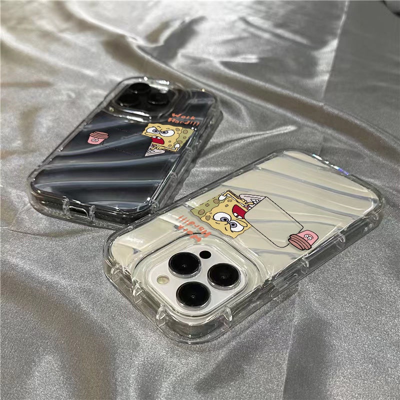 Ốp Điện Thoại Mềm Trong Suốt Hình Spongebob SquarePants 11 / Cute / NJBH Cho iPhone14promax 8sinsplus7xr 1312 / NJBH