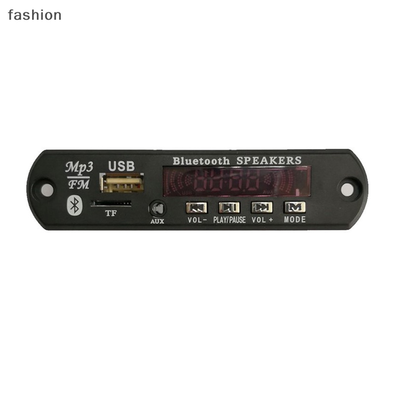 Không dây Bluetooth 5.0 9V-12V MP3 WMA Bảng Giải mã âm thanh xe hơi USB TF FM mô-đun radio màn hình màu máy nghe nhạc MP3 với điều khiển từ xa VN