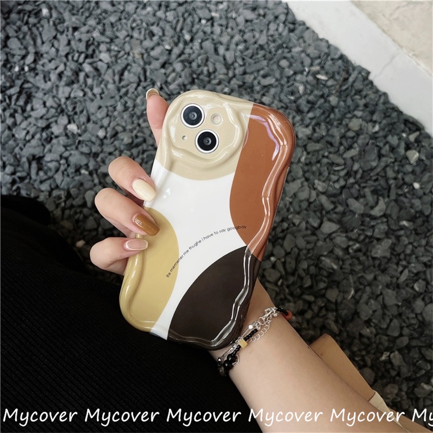 Casing Compatible for iPhone 11 13 12 14 Pro Max X XR Xs Max 6 7 8 Plus Morandi Color Matching Simple English Phone Case Protective Silicone Soft Cover