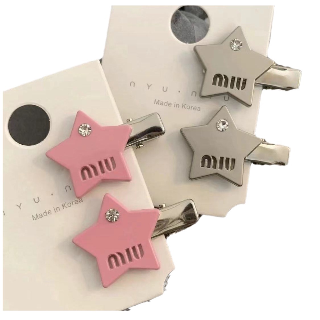 Kẹp Mỏ Vịt Hình Ngôi Sao Năm Cánh Ngọt Ngào Y2k 2023