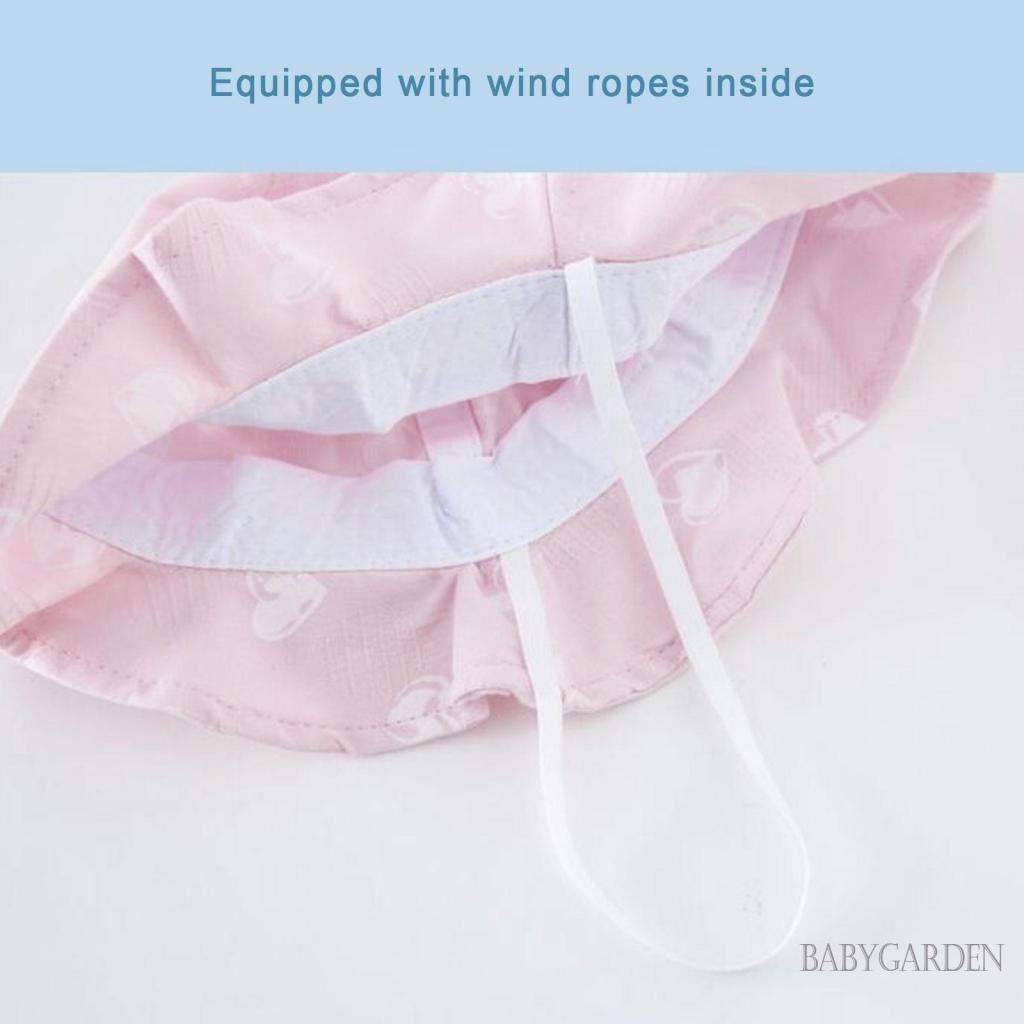 Nón Tai Bèo Vành Rộng Mềm Mại Thoáng Khí Thời Trang Mùa Hè Dành Cho Trẻ 3-24 Tháng Tuổi