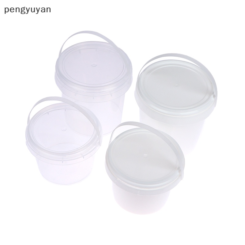 Xô Nhựa Trong Suốt Có Nắp Và Tay Cầm 500 / 1000ML