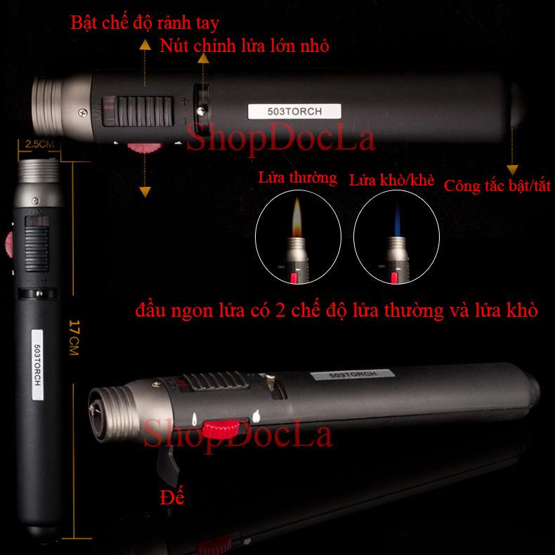 Đèn khò cắm trại Bút Khò honest 503 , 2 chế độ khò tối đa bút khò honest Khò 1300 °C