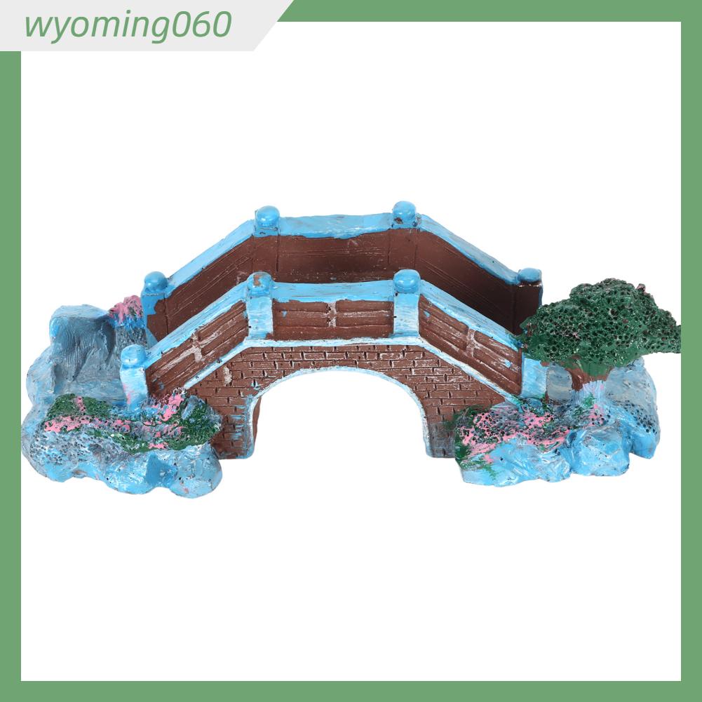 Wyoming060 Bể Cá Vòm Cầu Mô Phỏng Trang Trí Nhựa Vật Cho Cảnh Quan