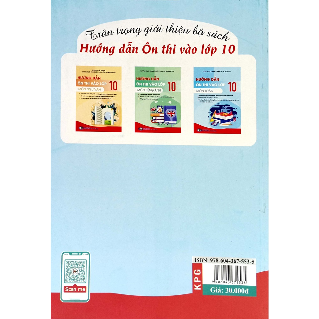 Sách Hướng Dẫn Ôn Thi Vào Lớp 10 Môn Toán