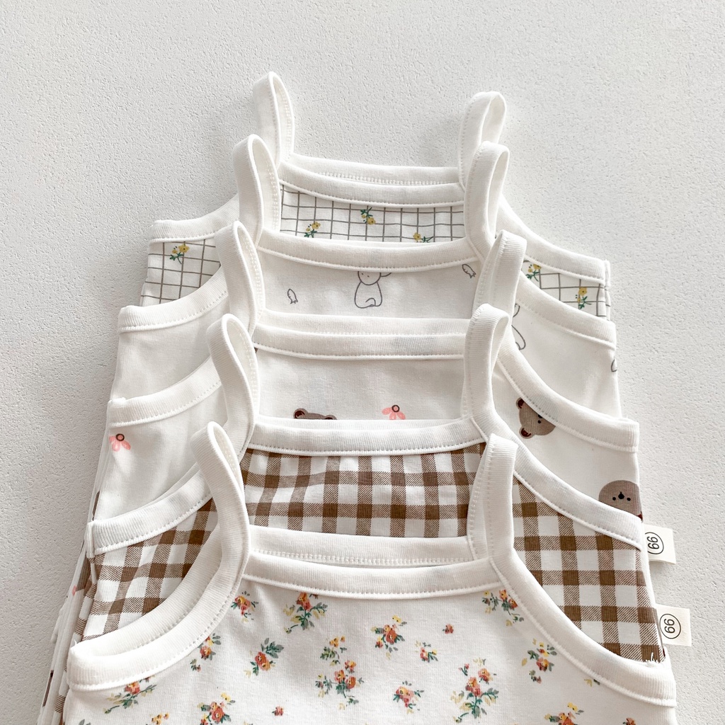 Mùa Hè Bé Jumpsuit Ins Hàn Quốc Bé Jumpsuit Quần áo Trẻ Em 0-24 Tháng