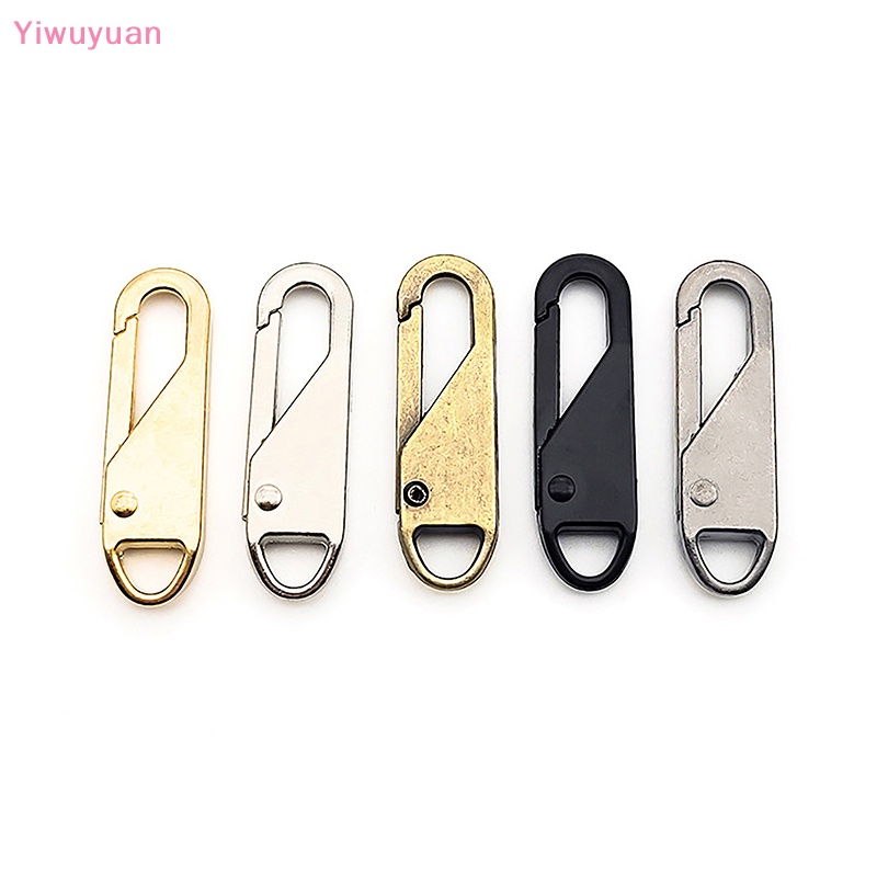 Set 5 Khóa Kéo Kim Loại Có Thể Tháo Rời Thay Thế Cho Áo Khoác / Đồ Thủ Công Diy Mới