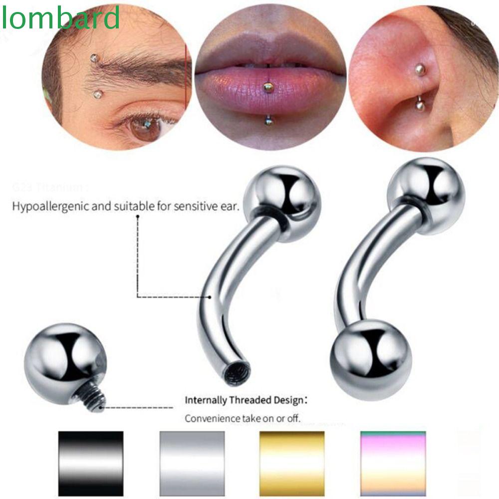 LOMBARD Khuyên Kẹp Môi / Cơ Thể Không Cần Khoan Lỗ Phong Cách Punk Cá Tính Dành Cho Nữ
