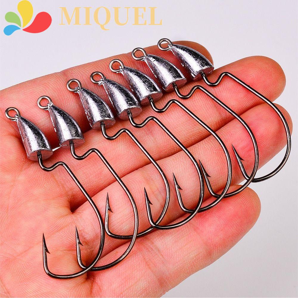 Set 5 Lưỡi Câu Cá Bằng Thép Carbon 5g 7g10g 14g