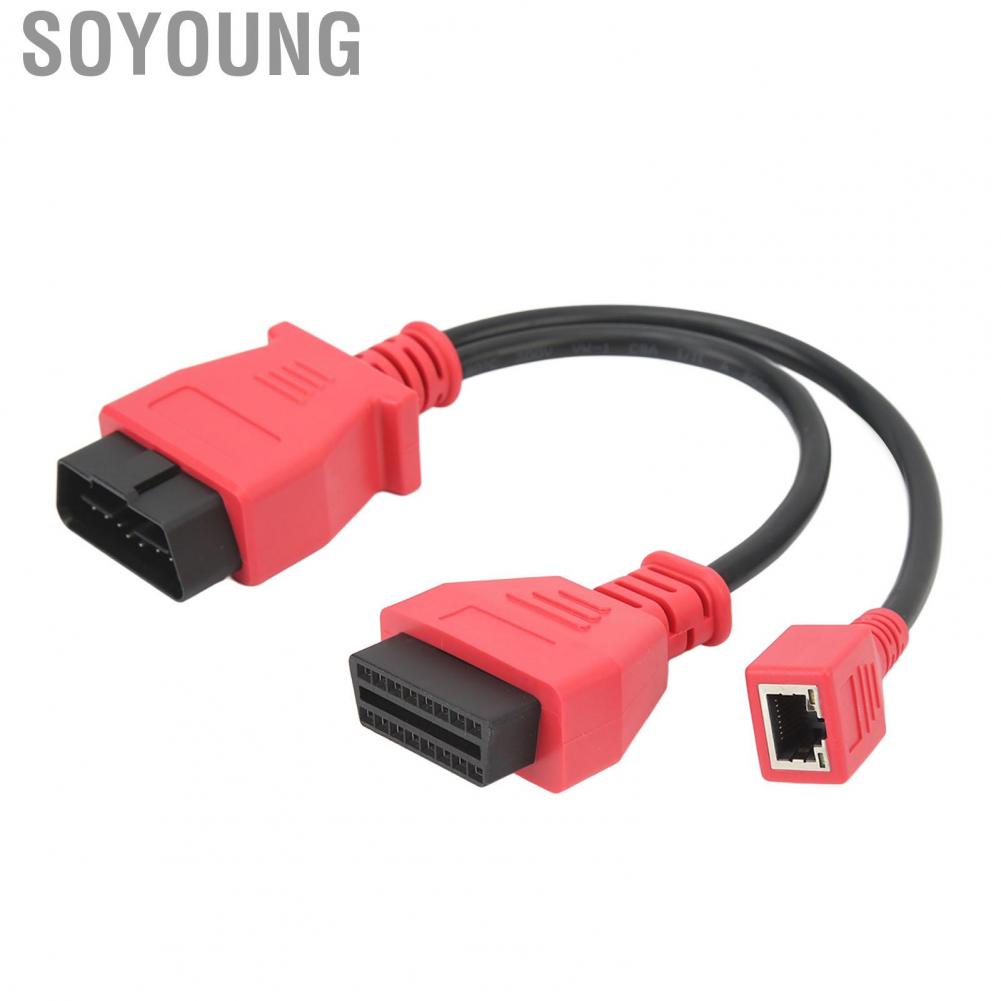 Soyoung Car Diagnostic Cable Ethernet OBD2 Connector Programming Adapter  Aging for Autel MS908 PRO MaxiSys Elite IM608