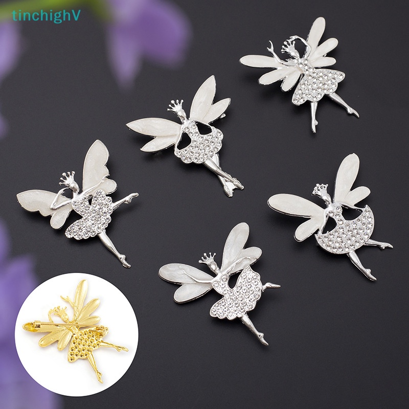 Ghim Cài Áo Hình Cô Gái Múa Ba Lê Đính Đá Sáng Tạo