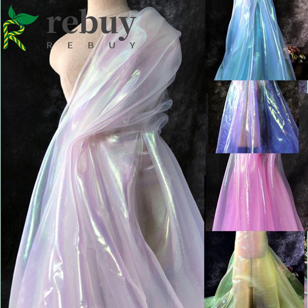 REBUY Cuộn Vải Tuyn Lấp Lánh Đầy Màu Sắc Thời Trang