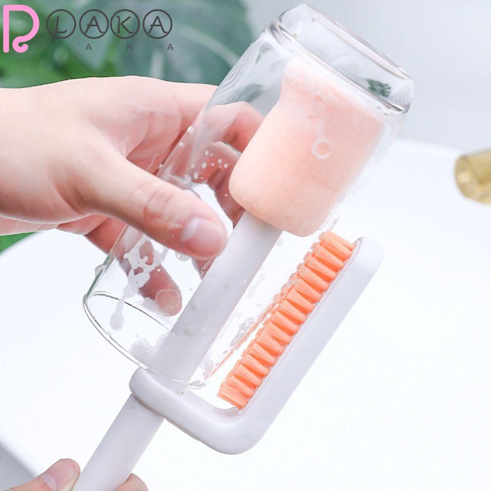 LAKAMIER Bàn Chải Vệ Sinh Bình Sữa 3 Trong 1 Với Tay Cầm Dài Tiện Dụng Cho Gia Đình