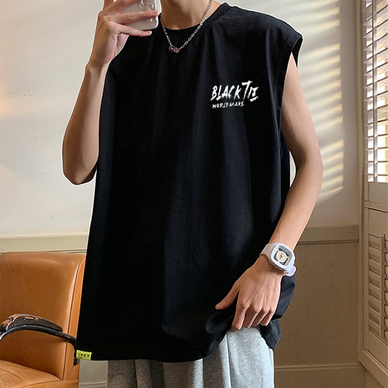 Áo Thun Thể Thao Sát Nách Cổ Tròn Thời Trang Mùa Hè Cho Nam Sinh Trung Học