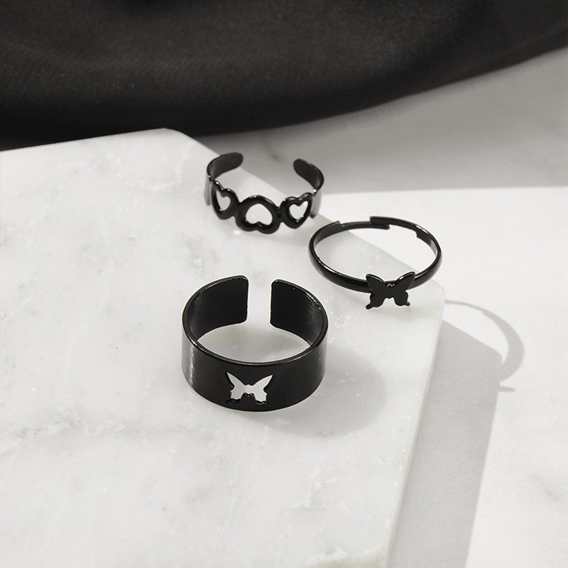 Ygt Set 6 Nhẫn Kim Loại Đơn Giản Thời Trang Cho Nữ