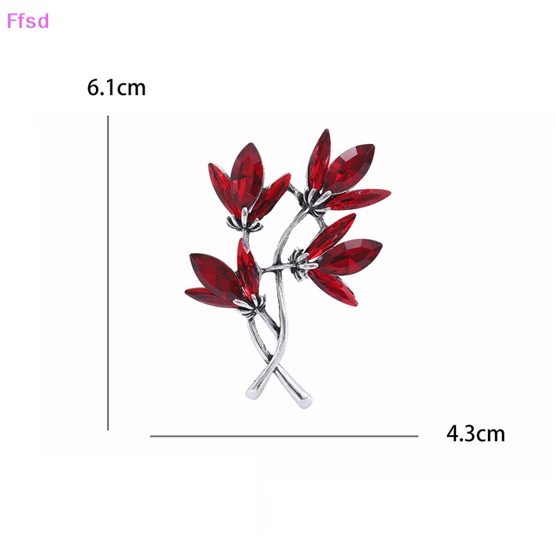 Ghim CàI ÁO HìNh Hoa Lá ĐíNh Kim Cương Giả ThờI Trang Cho Nữ