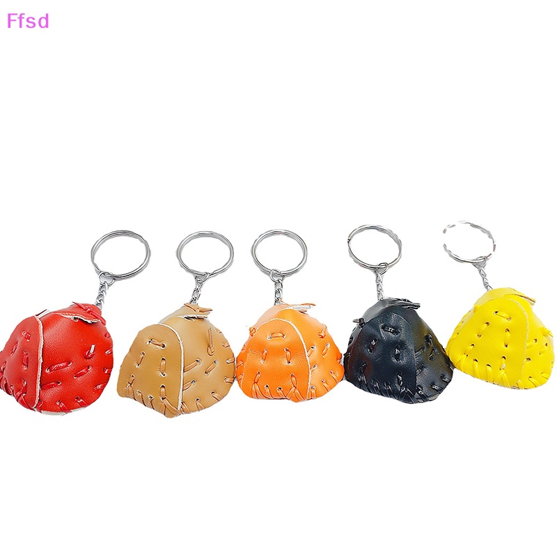 Móc Khóa Bóng Chày Mini Bằng PU Hình Găng Tay 3D Nhiều Màu Cho Nam Nữ