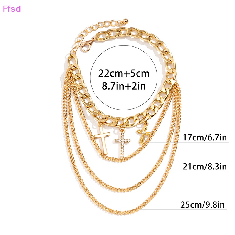 {Ffsd} Lắc Chân Nhiều Lớp Đính Đá Hình Giày Cao Gót Thời Trang Đi Biển Dành Cho Nữ