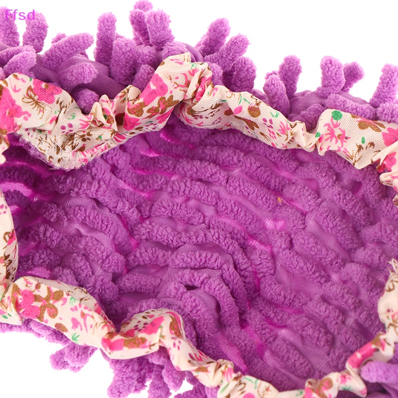 {Ffsd} Bộ 2 Cái Vỏ Bọc Giày Lau Nhà Chenille Loại Bỏ Bụi Bẩn Và Sàn Nhà al