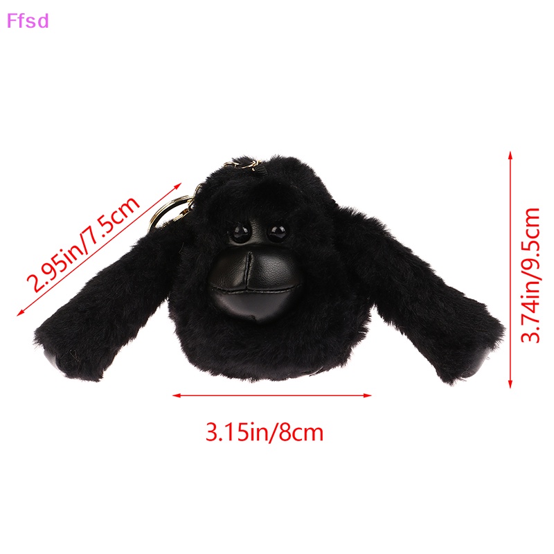 1 Móc Khóa Hình Khỉ Nhồi Bông Tay Dài Dễ Thương