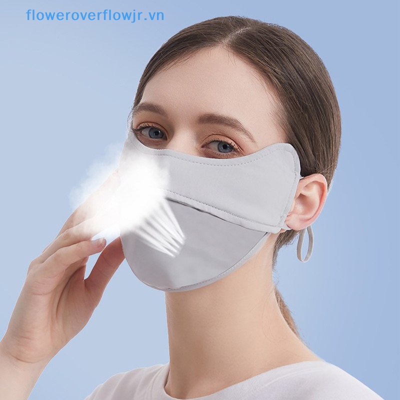 Khẩu Trang Chống Nắng Bảo Vệ Mắt Khỏi Tia UV Bằng Lụa Mát Tiện Dụng