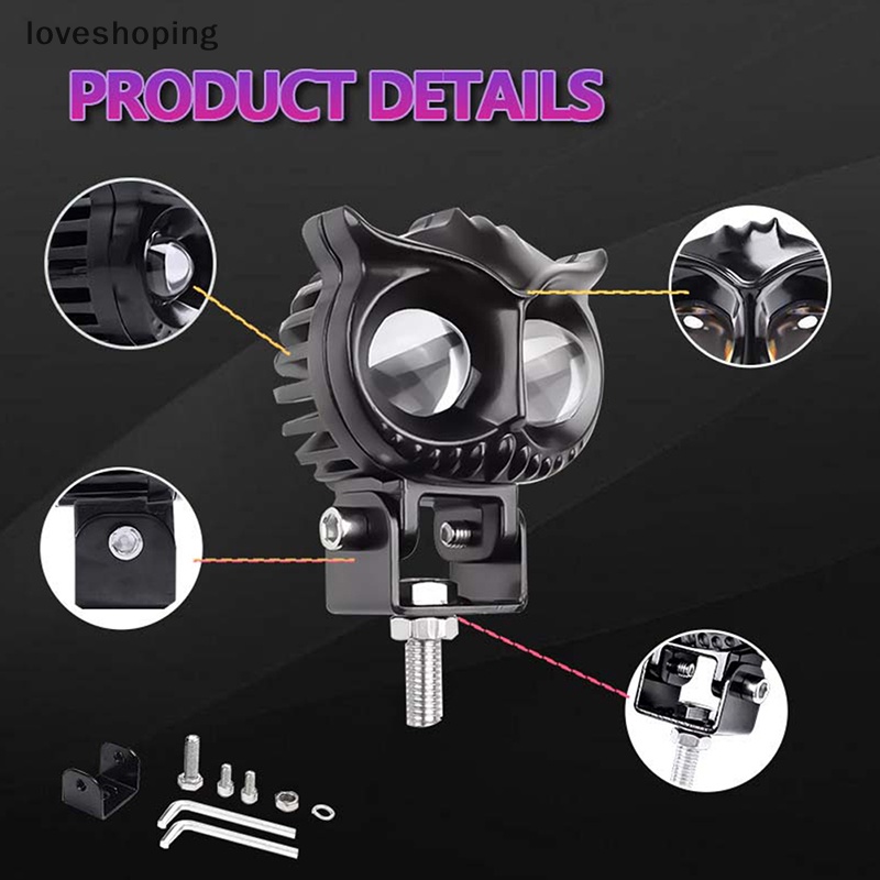 Đèn Pha led Hai Màu Trắng / Vàng Hình Cú Mèo Phong Cách Đường Phố / Xe Đạp / atv / Xe Hơi / Cửa Hàng atv