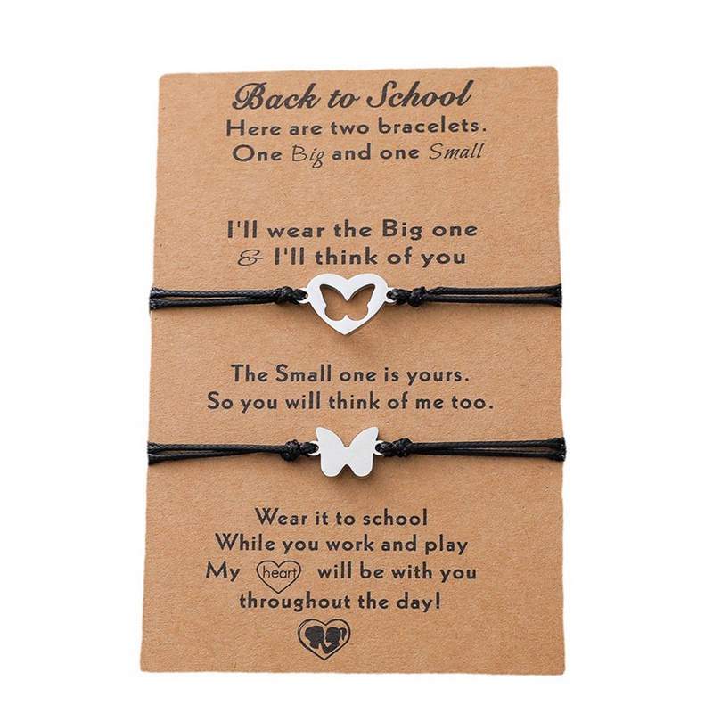 Bộ 2 Vòng Tay Hình Bướm Rỗng Cho Mẹ Và Con Gái