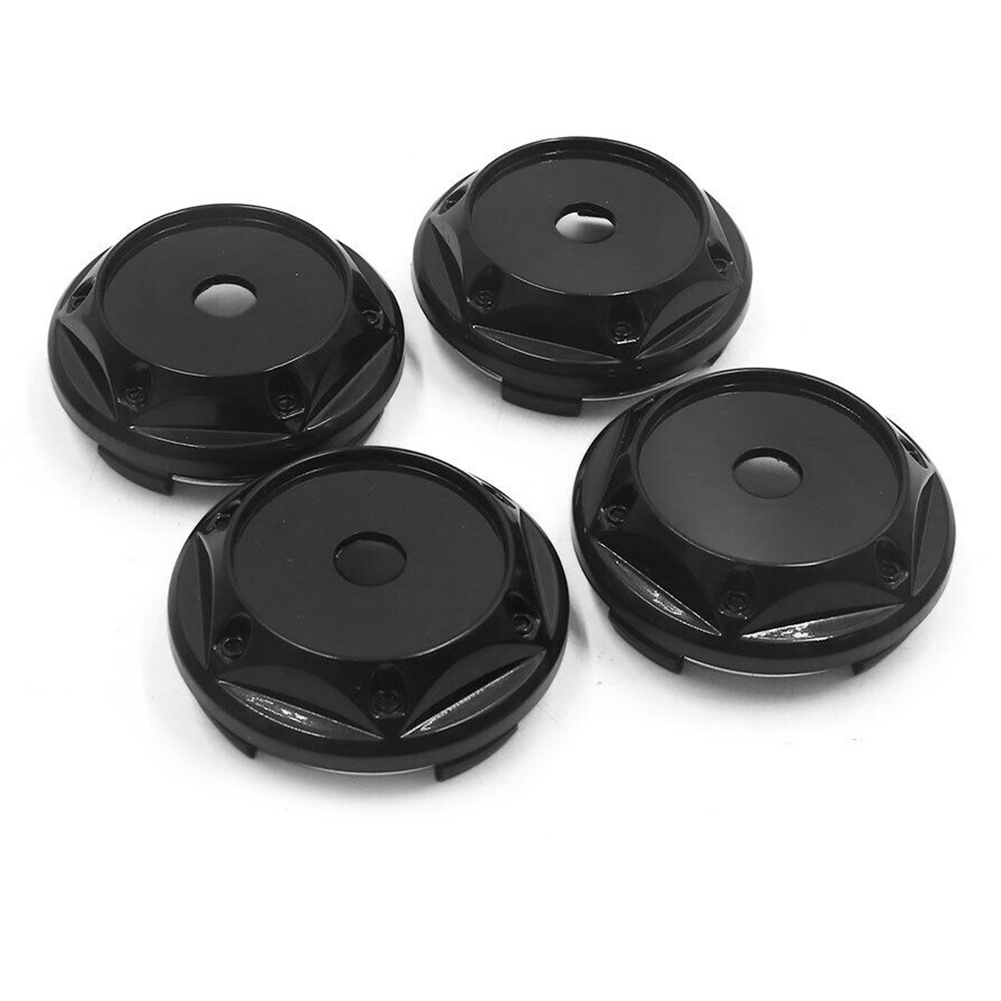 Set 4 Nắp Đậy Trục Bánh Xe Hơi Màu Đen / Chrome