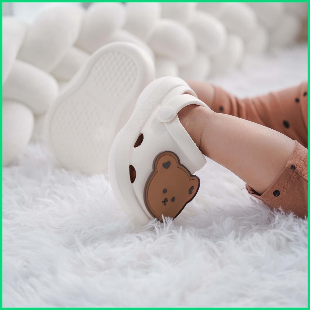 Xăng đan Đế Mềm Thiết Kế Đục Lỗ Đơn Giản Thời Trang Mùa Hè Hàn Quốc Cho Bé