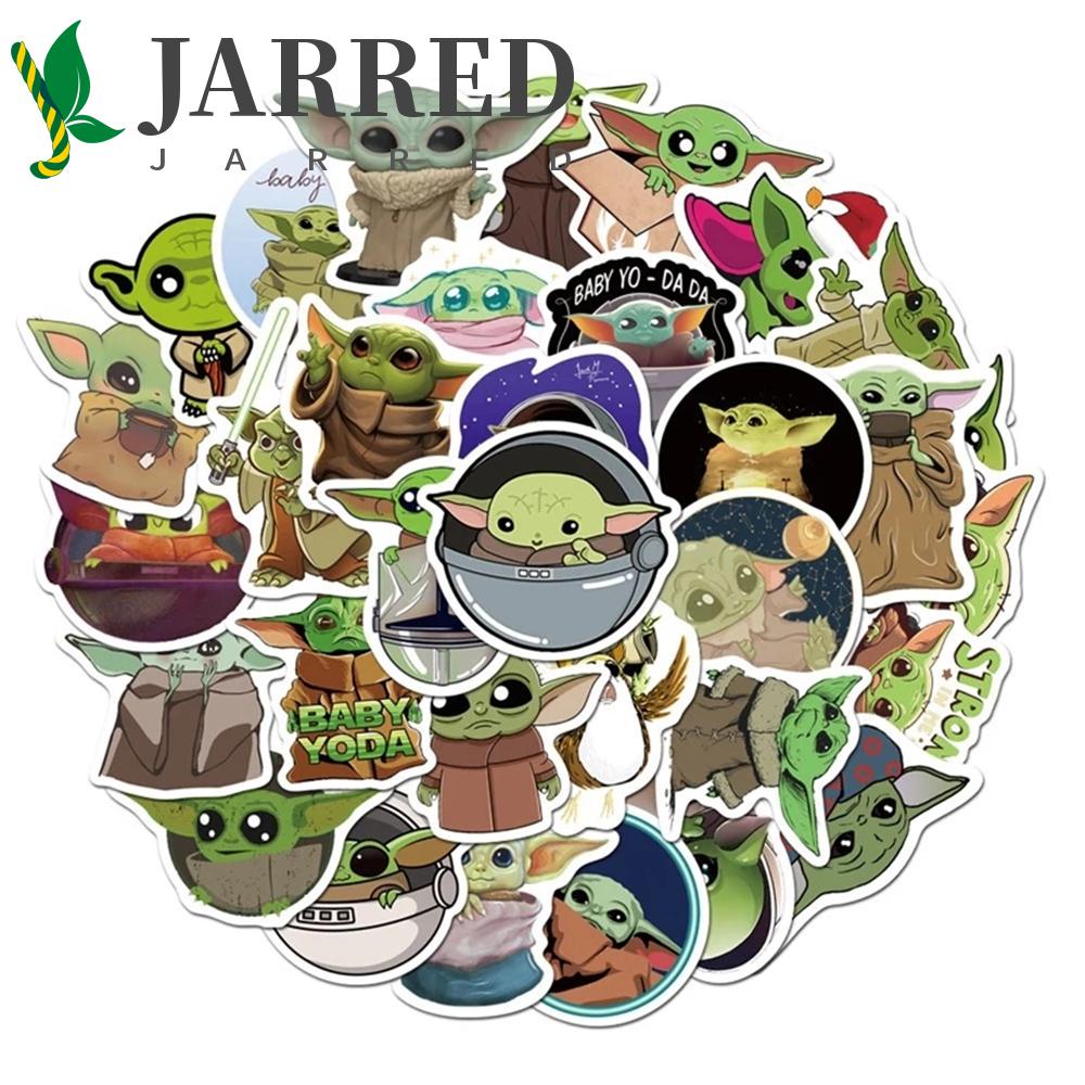 JARRED Nhãn Dán PVC Hình Anime Star War Trang Trí Ván Trượt Laptop / Sổ Tay Chống Nước Cho Bé DIY