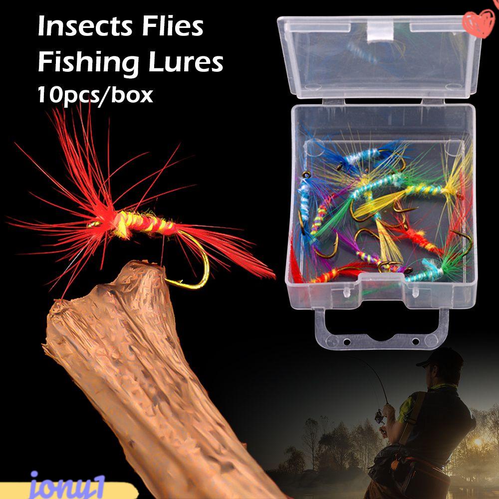 JONYE Bộ 10 Mồi Câu Cá Bằng Thép Carbon Cao Cấp Chuyên Dùng