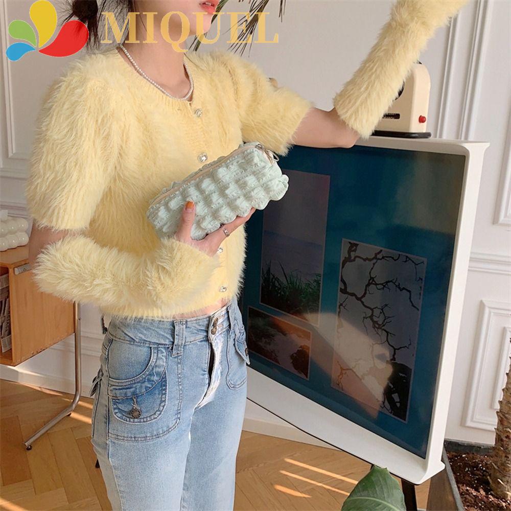 MIQUEL Túi Đựng Bút / Mỹ Phẩm Bằng Vải Màu Sắc Xinh Xắn Tiện Dụng