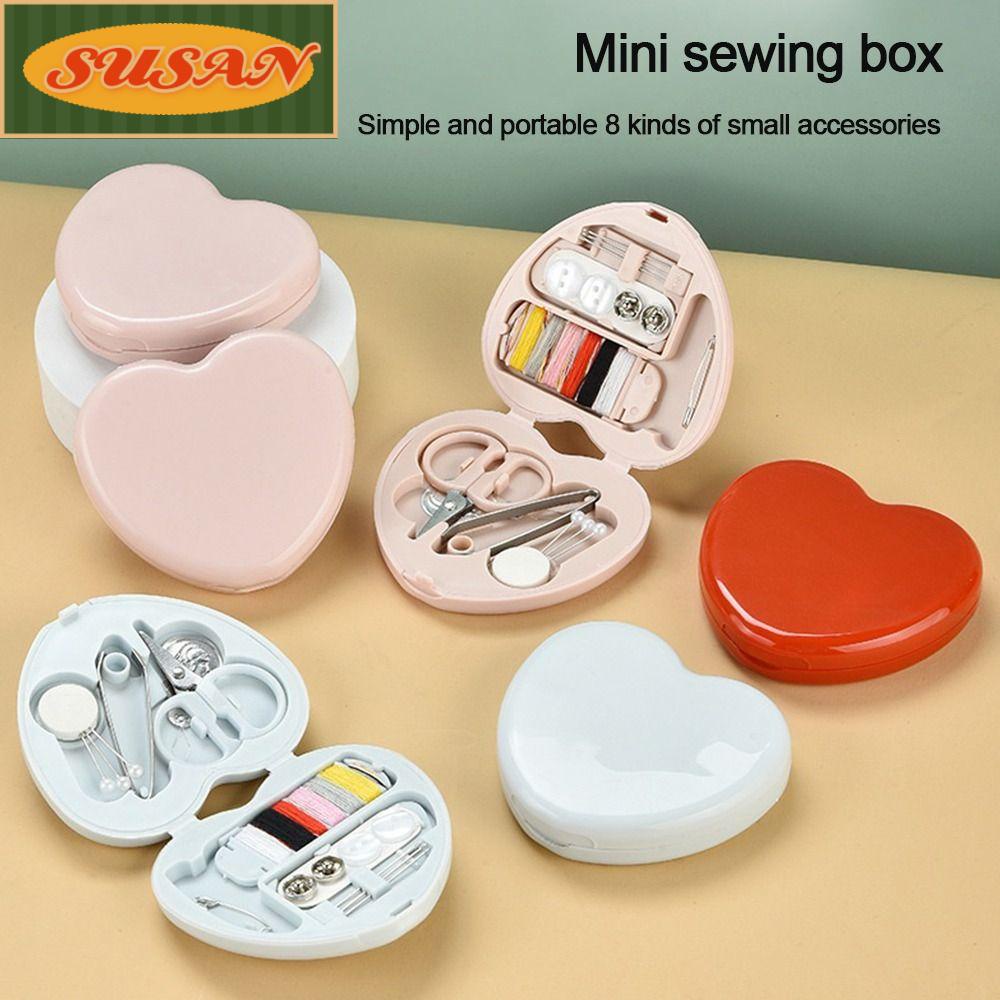 SUSANS Bộ Dụng Cụ May Vá Mini Đa Năng Hình Trái Tim Tiện Dụng Cho Gia Đình