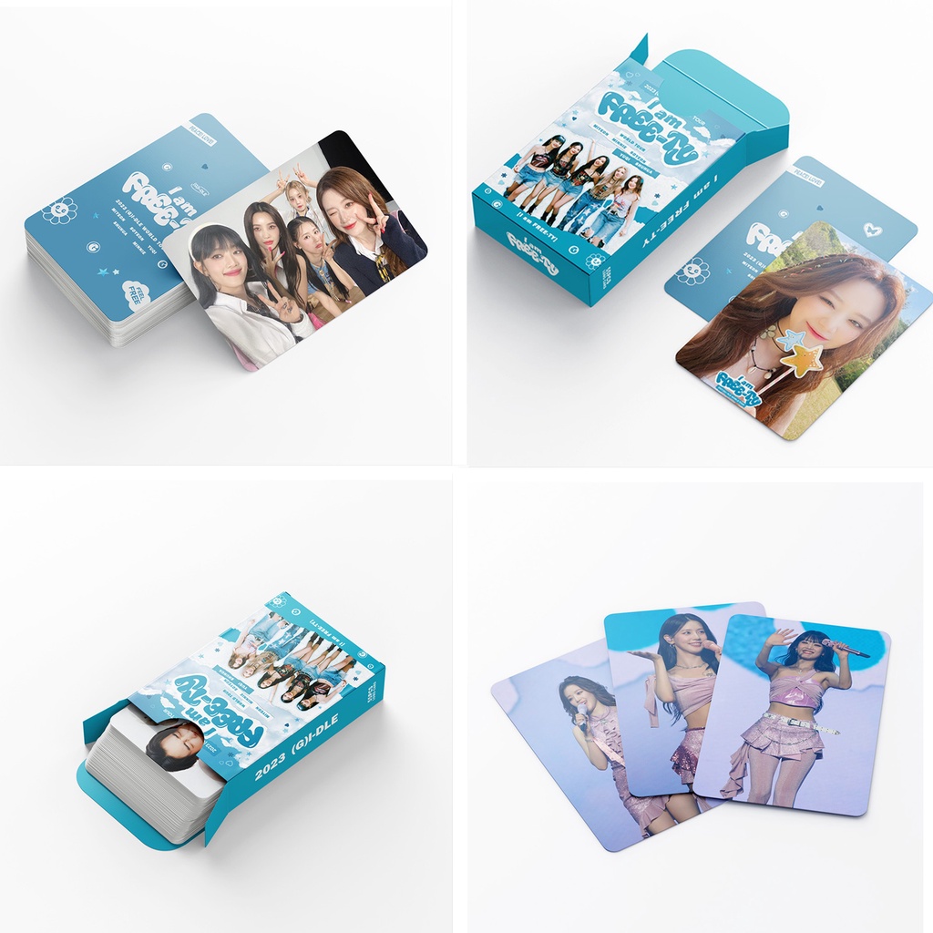 55pcs/box I-DLE I am FREE-TY Photocards Album Lomo Cards GIDLE Kpop Postcards New Arrivals