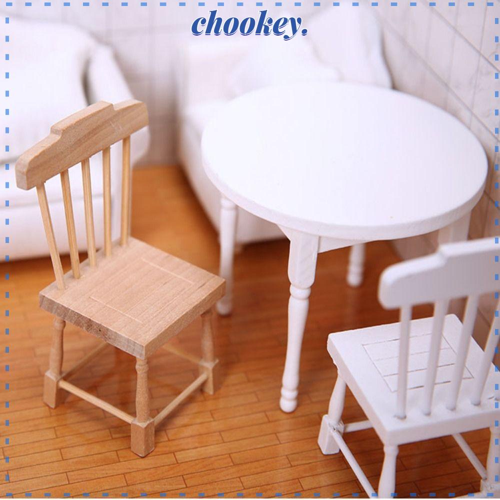 CHOOKEY Bàn Gỗ Chất Lượng Cao Trang Trí Nhà Búp Bê Tỉ Lệ 1 / 12