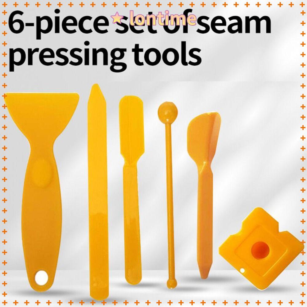 LONTIME Set 6 Dụng Cụ Hỗ Trợ Làm Sạch Khe Hở Tường Chuyên Nghiệp Viền Silicone
