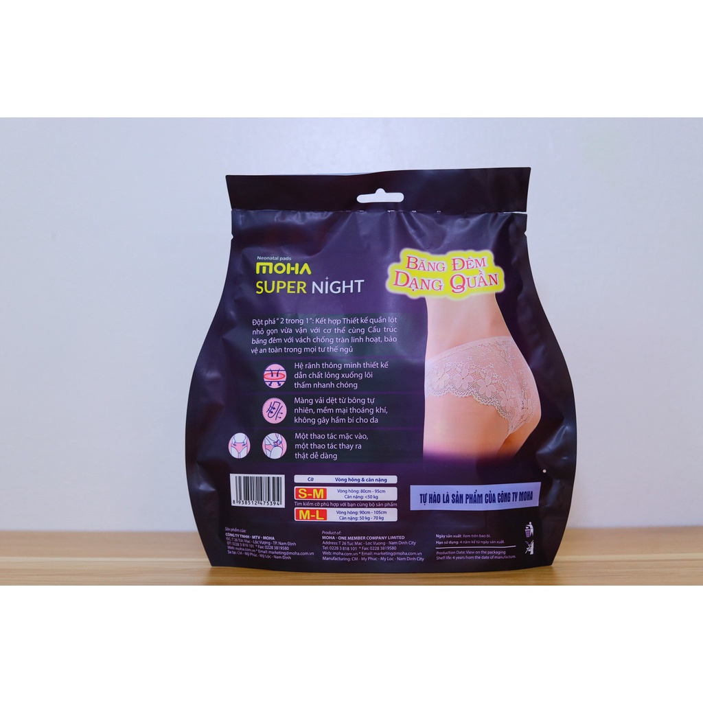 Băng vệ sinh dạng quần Moha