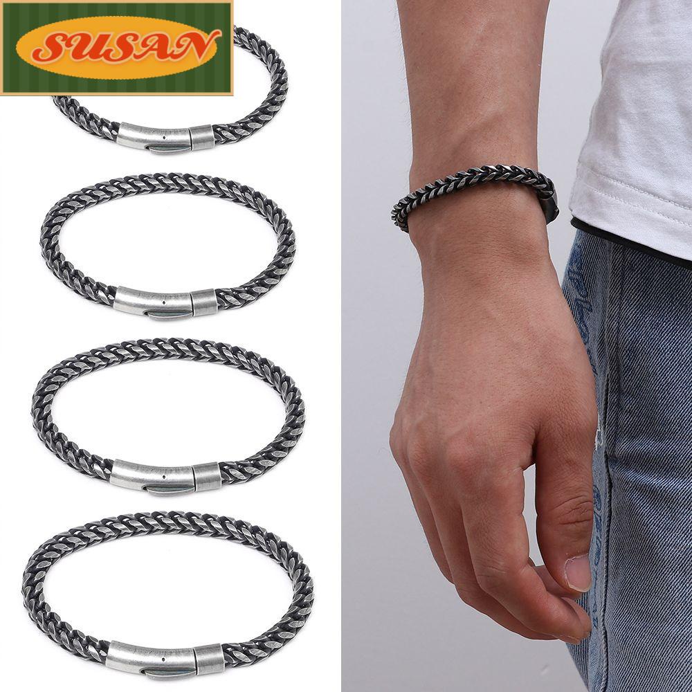 SUSANS Vòng Đeo Tay Màu Đen Thời Trang