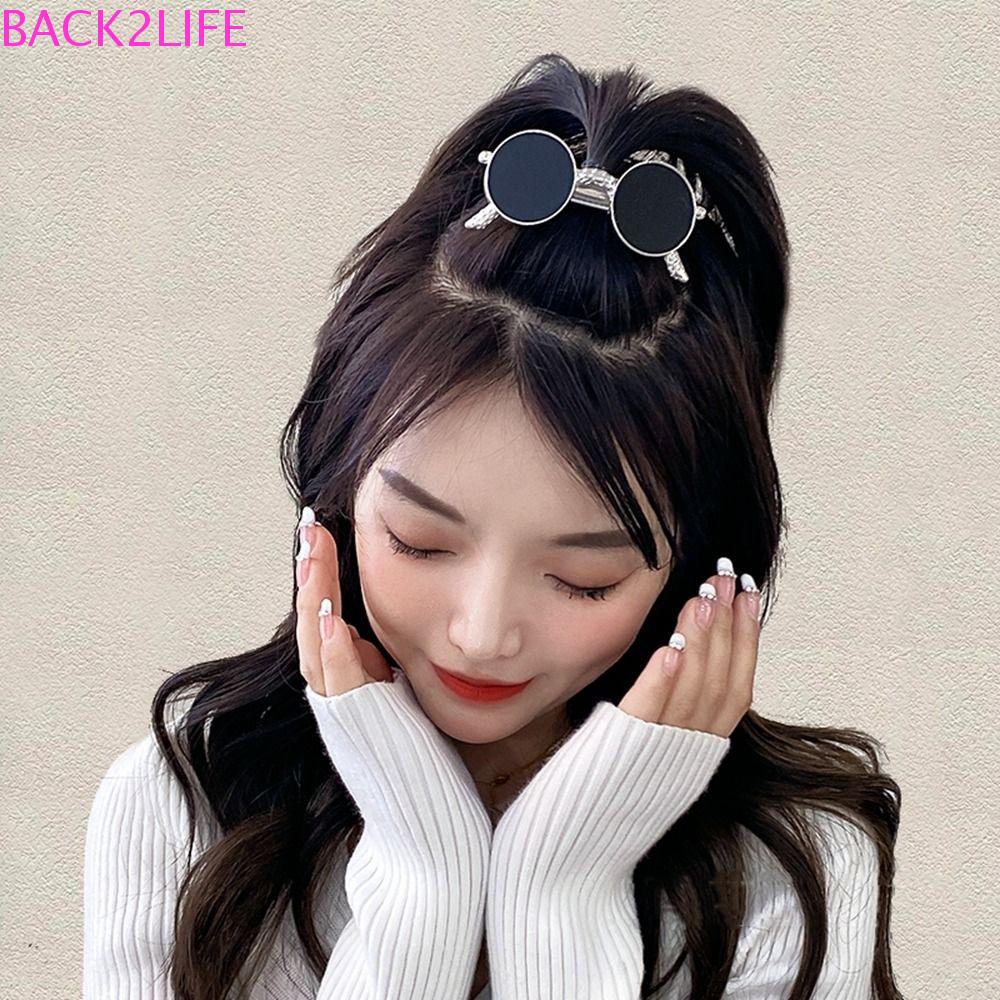 BACK2LIFE Kẹp Tóc Hình Mắt Kính Thời Trang y2k