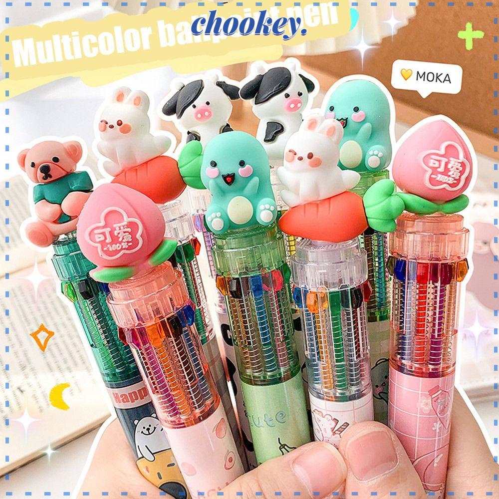 CHOOKEY Bộ 4 Bút Bi Nhiều Màu Sắc