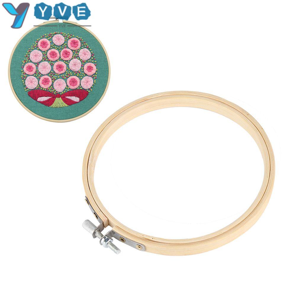 YVE Kim Thêu Bằng Tre Hình Tròn