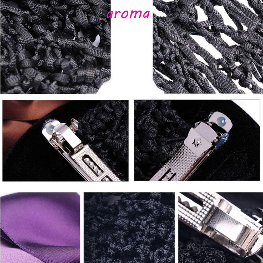 AROMA Phụ Kiện Băng Đô Cài Tóc Bằng Vải Lưới Satin Đính Nơ Xinh Xắn