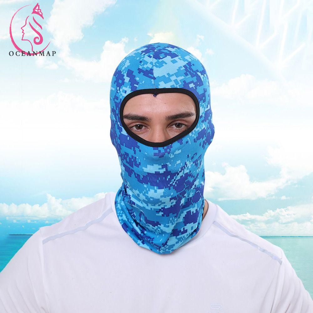OCEANMAP Mũ Balaclava Làm Mát Chống Tia UV Nhanh Khô Nhiều Màu Sắc Dành Cho Đi Xe Đạp Du Lịch Săn Bắn